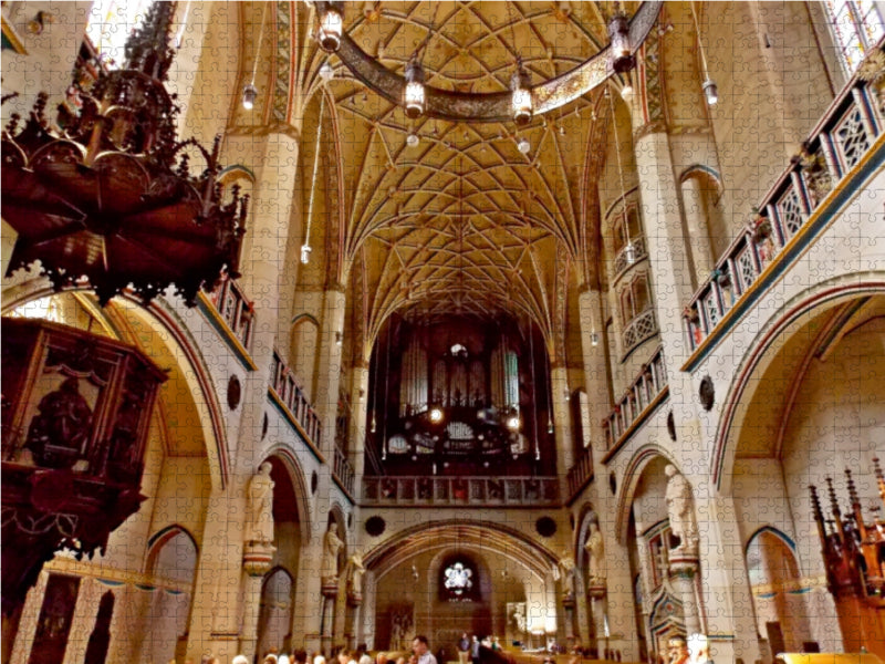 Wittenberg, Schlosskirche 1000 Teile Puzzle quer - CALVENDO Foto-Puzzle'