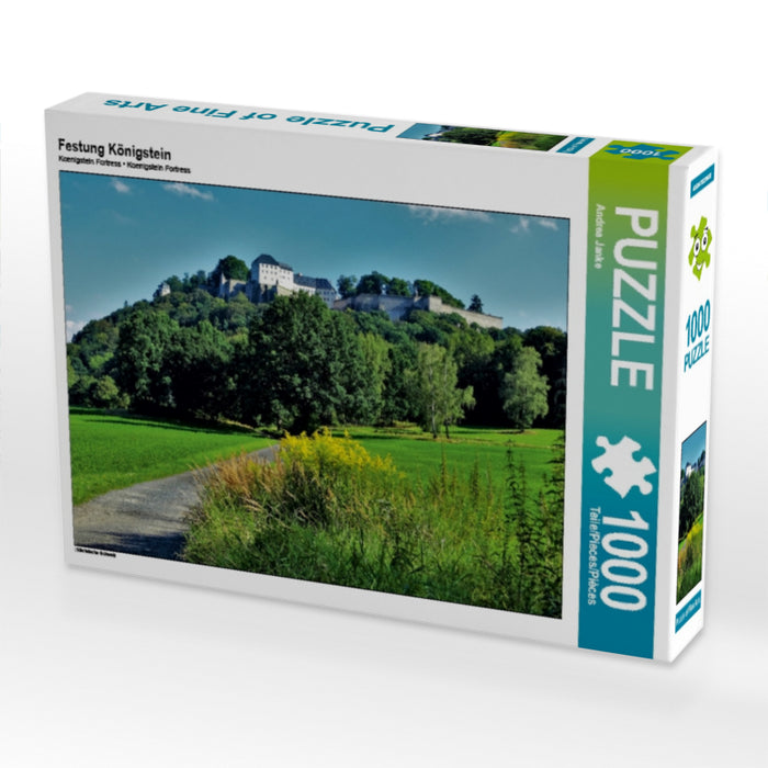 Festung Königstein 1000 Teile Puzzle quer - CALVENDO Foto-Puzzle'