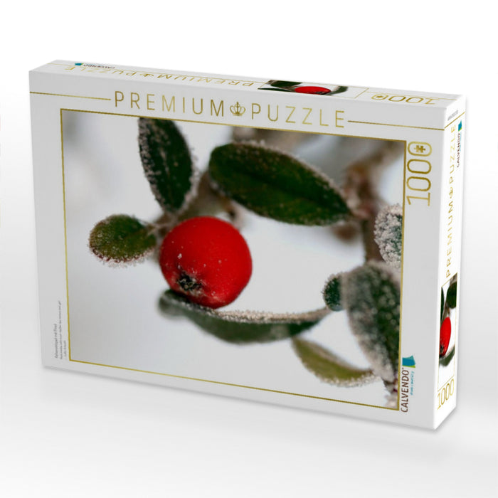 Felsenmispel mit Frost - CALVENDO Foto-Puzzle'