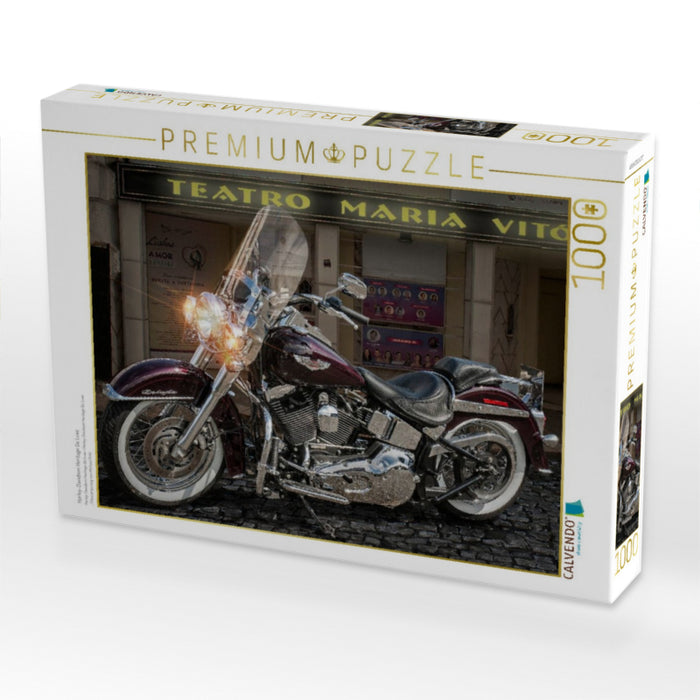 Harley-Davidson Heritage De Luxe - CALVENDO Foto-Puzzle'