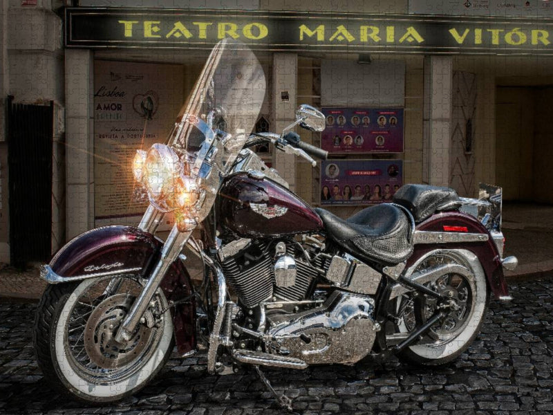 Harley-Davidson Heritage De Luxe - CALVENDO Foto-Puzzle'