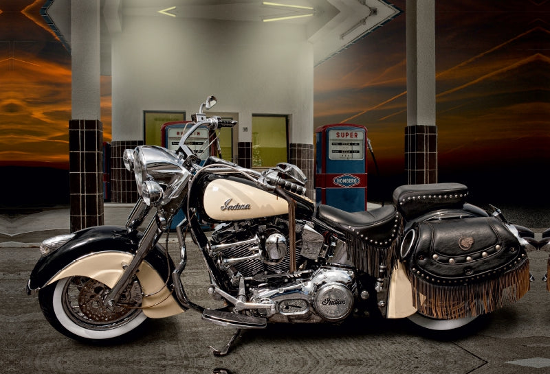 Premium Textil-Leinwand Indian Chief
