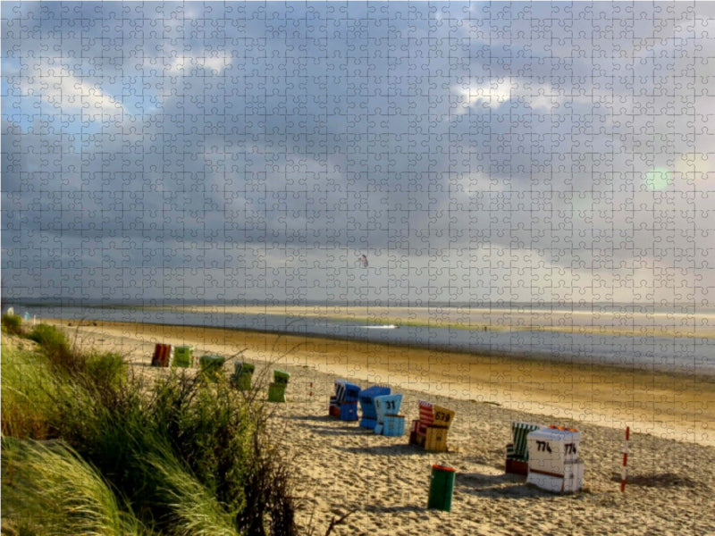 Kite beach on Langeoog - CALVENDO photo puzzle 