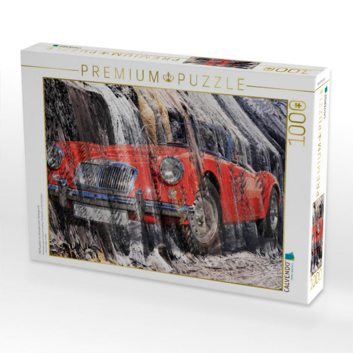 MG Roadster vor dramatischem Hintergrund - CALVENDO Foto-Puzzle'