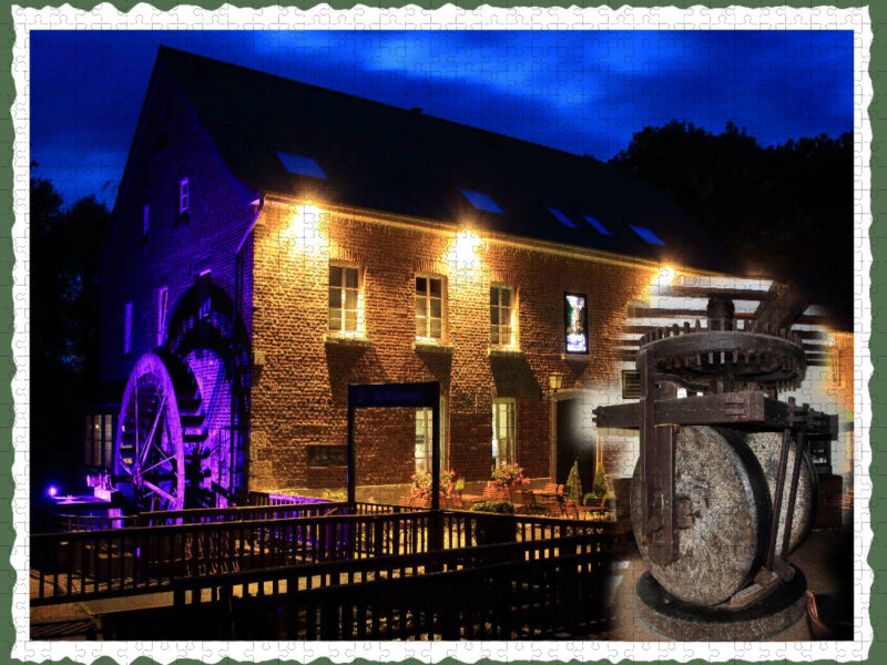 Lüttelforster Wassermühle in Schwalmtal-Lüttelforst, ca. 1456 - CALVENDO Foto-Puzzle'