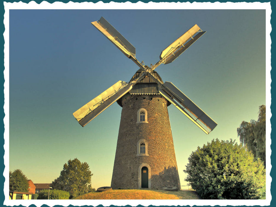 Scholten-Mühle in Rees, 1849, Turmholländer - CALVENDO Foto-Puzzle'
