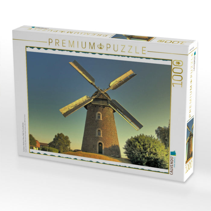 Scholten-Mühle in Rees, 1849, Turmholländer - CALVENDO Foto-Puzzle'
