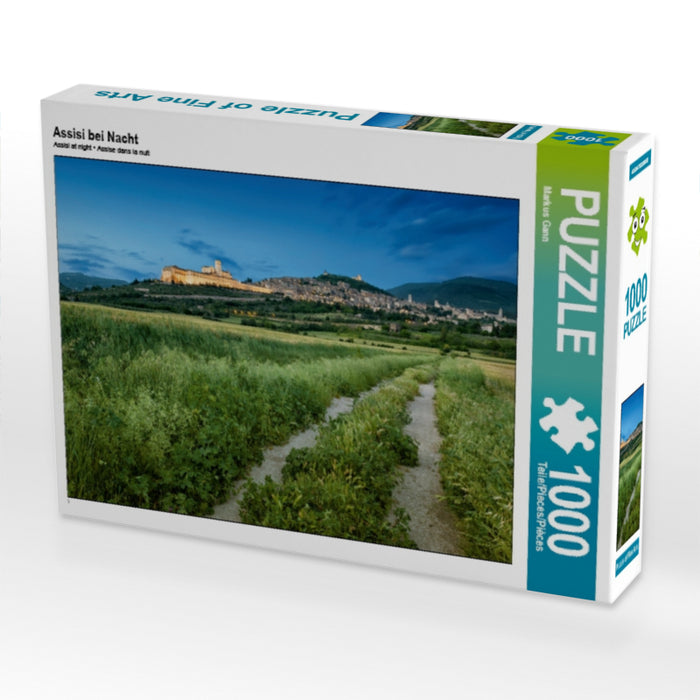 Assisi bei Nacht 1000 Teile Puzzle quer - CALVENDO Foto-Puzzle'