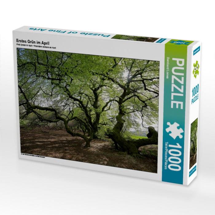 Erstes Grün im April 1000 Teile Puzzle quer - CALVENDO Foto-Puzzle'