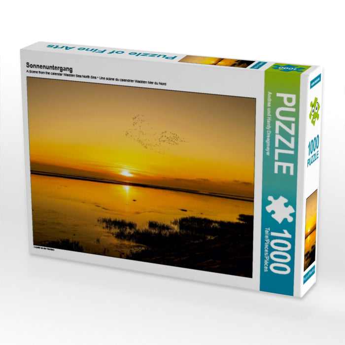 Sonnenuntergang 1000 Teile Puzzle quer - CALVENDO Foto-Puzzle'
