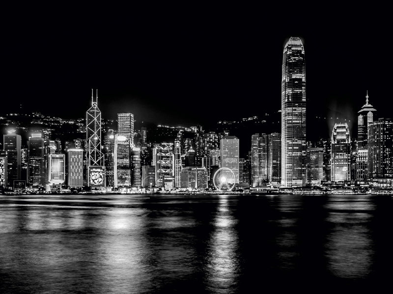 Skyline bei Nacht 1000 Teile Puzzle quer - CALVENDO Foto-Puzzle'