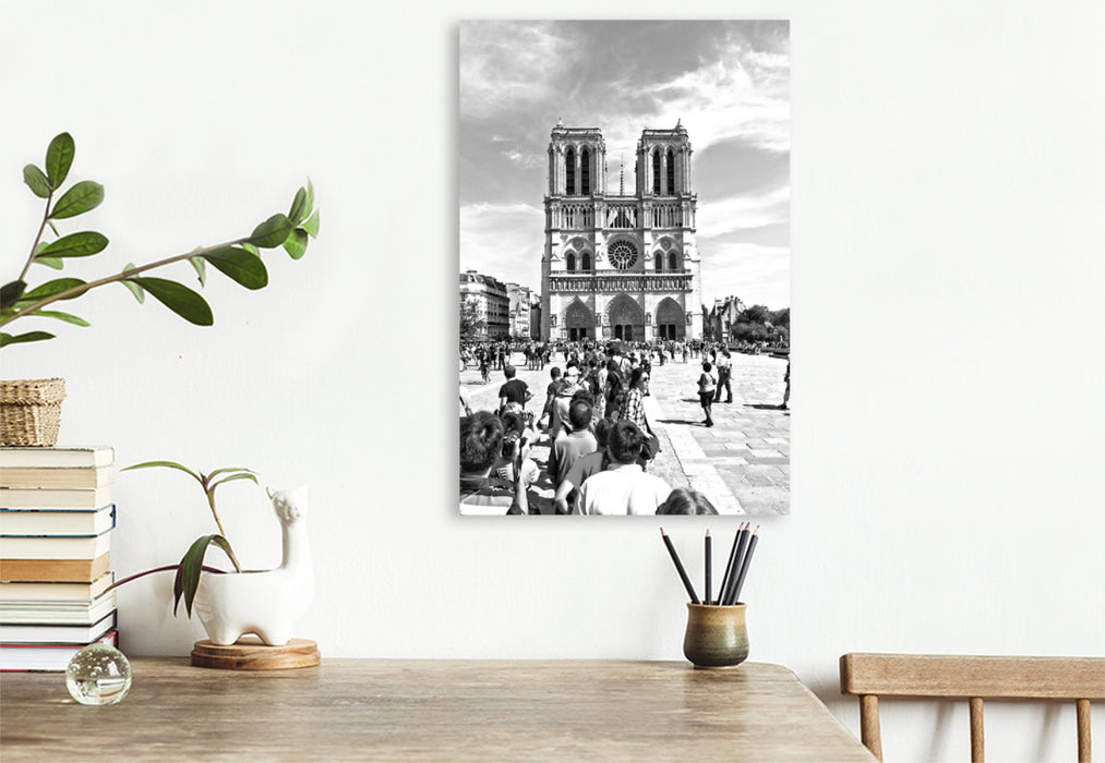 Toile textile premium Toile textile premium 60 cm x 90 cm de haut Notre Dame 