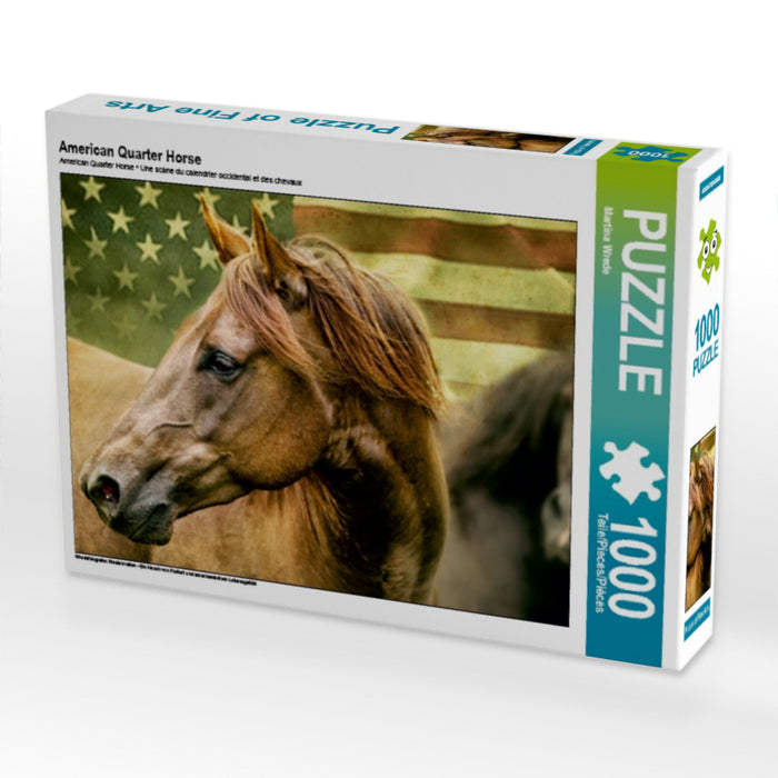 American Quarter Horse 1000 Teile Puzzle quer - CALVENDO Foto-Puzzle'