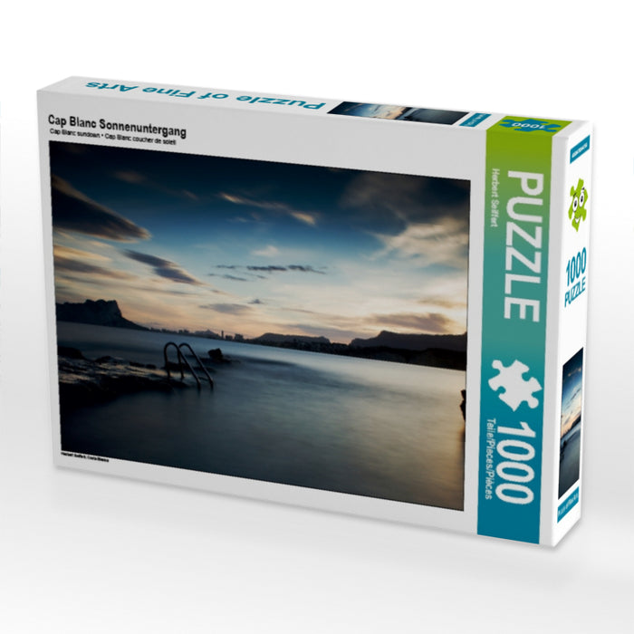 Cap Blanc Sonnenuntergang 1000 Teile Puzzle quer - CALVENDO Foto-Puzzle'