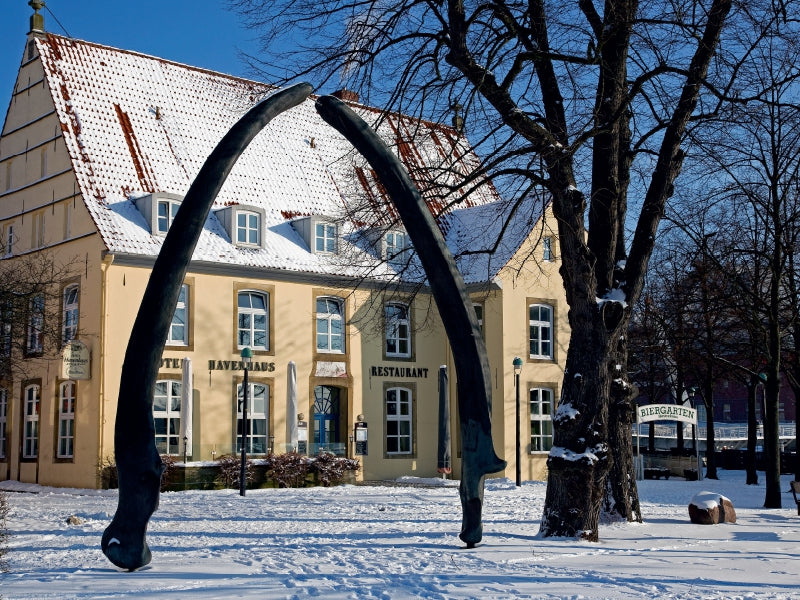 Walkiefer vor dem Hotel Havenhaus 1000 Teile Puzzle quer - CALVENDO Foto-Puzzle'