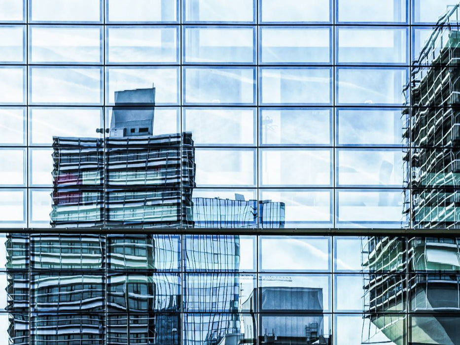 Ein Motiv aus dem Kalender Frankfurts Architekturen - Spiegelbilder der Bürostadt Niederrad - CALVENDO Foto-Puzzle'