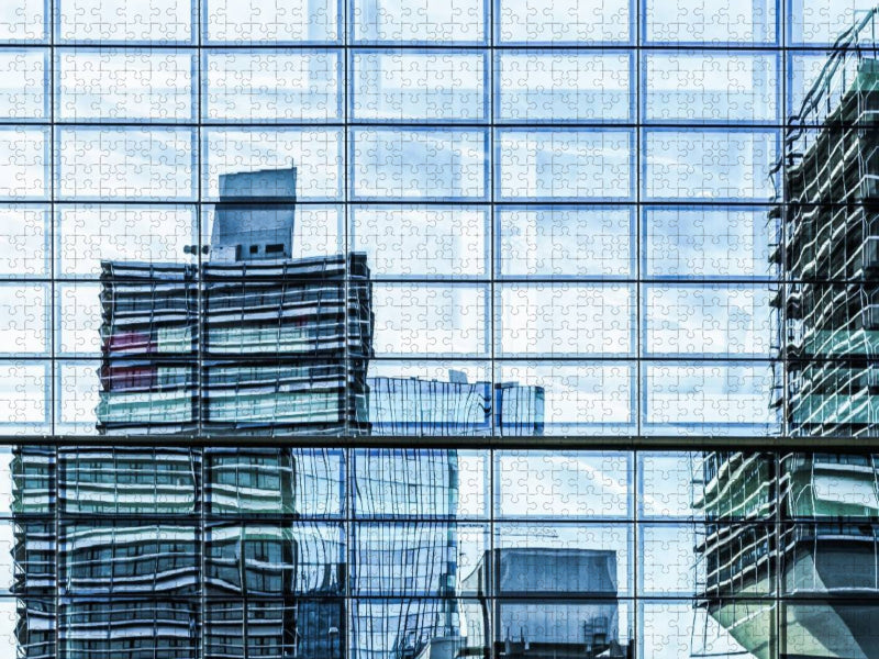 Ein Motiv aus dem Kalender Frankfurts Architekturen - Spiegelbilder der Bürostadt Niederrad - CALVENDO Foto-Puzzle'