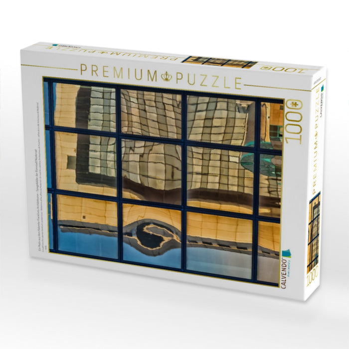 Ein Motiv aus dem Kalender Frankfurts Architekturen - Spiegelbilder der Bürostadt Niederrad - CALVENDO Foto-Puzzle'