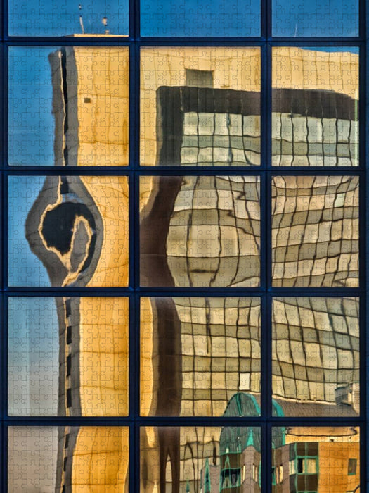 Ein Motiv aus dem Kalender Frankfurts Architekturen - Spiegelbilder der Bürostadt Niederrad - CALVENDO Foto-Puzzle'