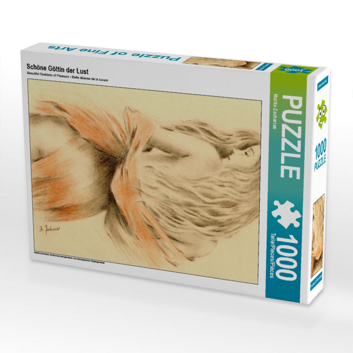 Schöne Göttin der Lust 1000 Teile Puzzle hoch - CALVENDO Foto-Puzzle'