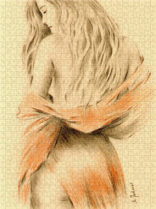 Schöne Göttin der Lust 1000 Teile Puzzle hoch - CALVENDO Foto-Puzzle'