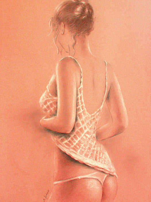 Schöne Verführung in Dessous 1000 Teile Puzzle hoch - CALVENDO Foto-Puzzle'
