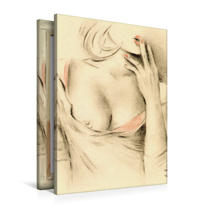 Premium Textil-Leinwand Premium Textil-Leinwand 60 cm x 90 cm hoch Schöne Aphrodite der Moderne