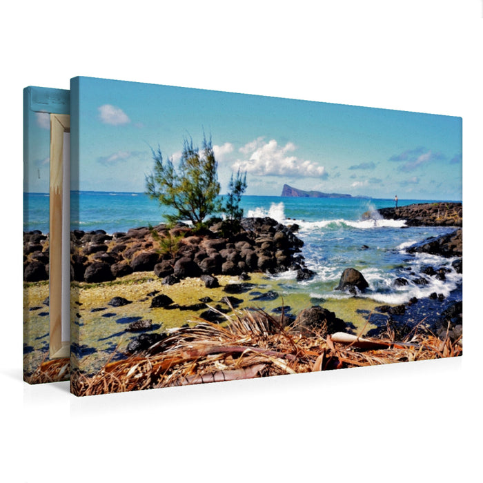 Premium Textil-Leinwand Mauritius