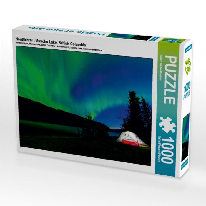 Nordlichter , Muncho Lake, British Columbia 1000 Teile Puzzle quer - CALVENDO Foto-Puzzle'