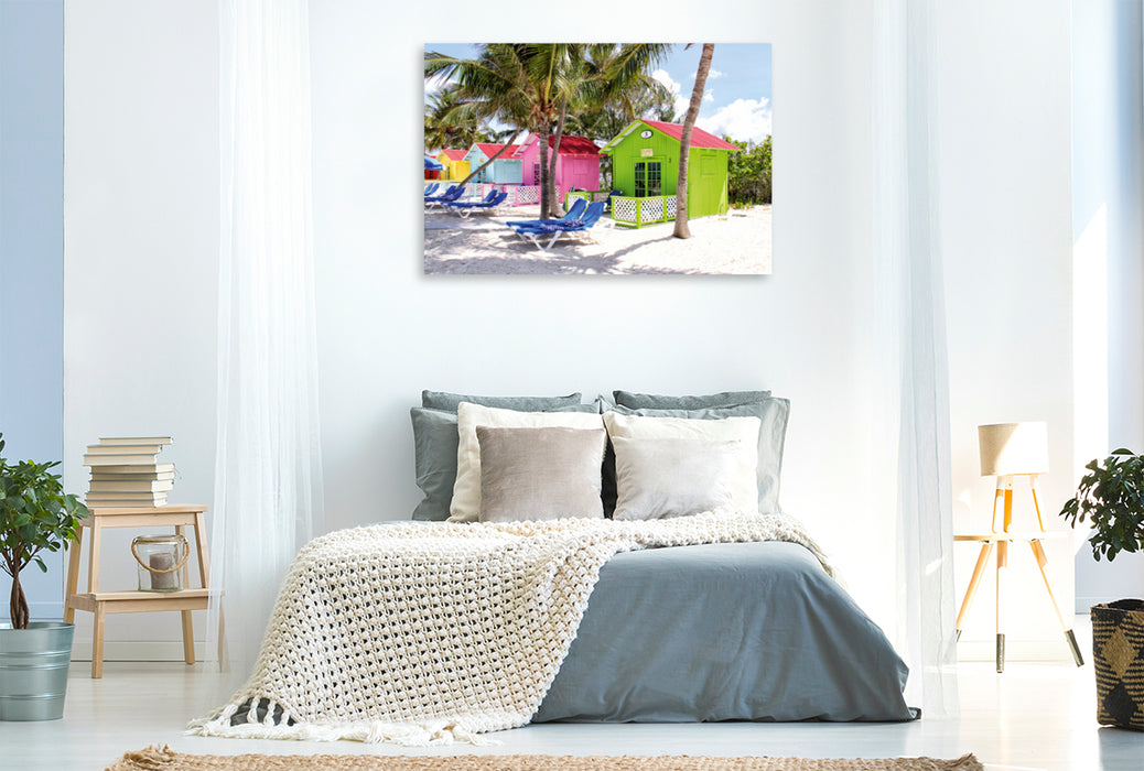 Premium textile canvas Premium textile canvas 120 cm x 80 cm landscape A motif from the calendar The Bahamas - A paradise on earth 
