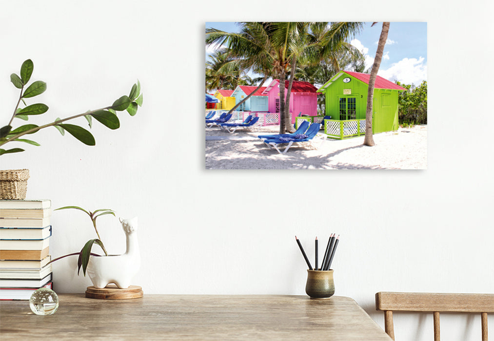 Premium textile canvas Premium textile canvas 120 cm x 80 cm landscape A motif from the calendar The Bahamas - A paradise on earth 