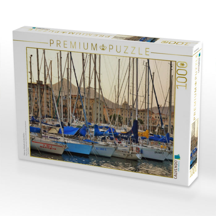 Palermo, Altstadt und Jachthafen - CALVENDO Foto-Puzzle'