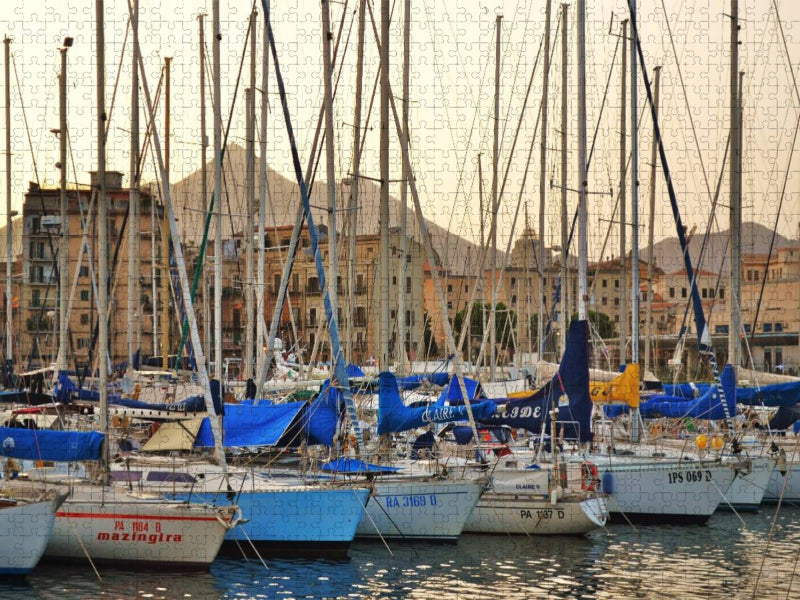 Palermo, Altstadt und Jachthafen - CALVENDO Foto-Puzzle'