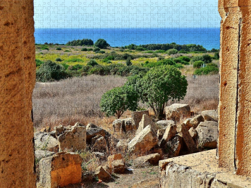 Die griechischen Ruinen in Selinunt - CALVENDO Foto-Puzzle'