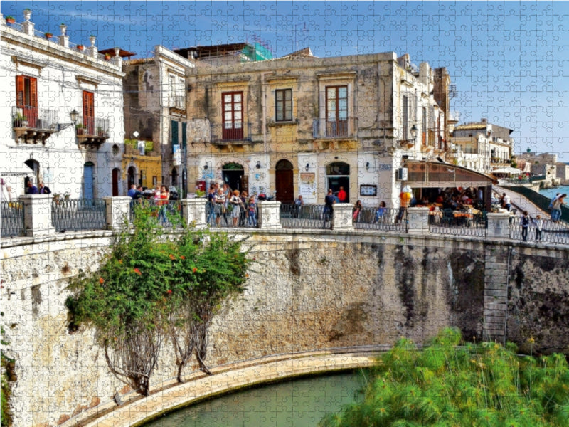 Syrakus, die Quelle der Nymphe Aretusa 1000 Teile Puzzle quer - CALVENDO Foto-Puzzle'