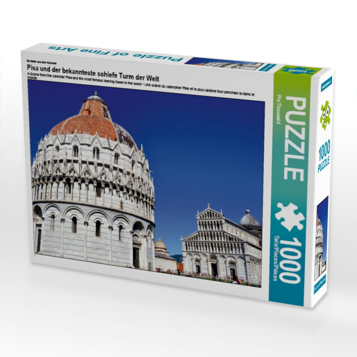 Ein Motiv aus dem Kalender Pisa und der bekannteste schiefe Turm der Welt 1000 Teile Puzzle quer - CALVENDO Foto-Puzzle'