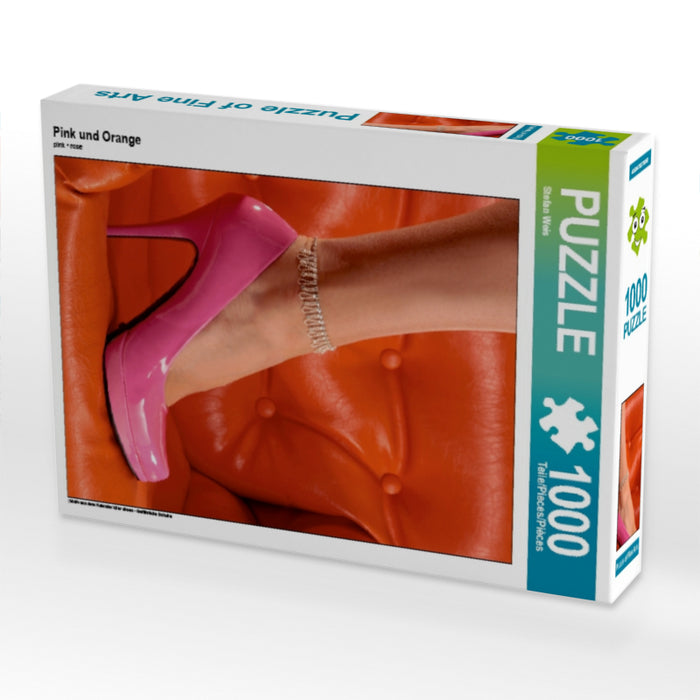 Pink und Orange 1000 Teile Puzzle hoch - CALVENDO Foto-Puzzle'