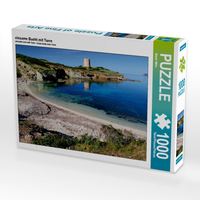 einsame Bucht mit Torre 1000 Teile Puzzle quer - CALVENDO Foto-Puzzle'