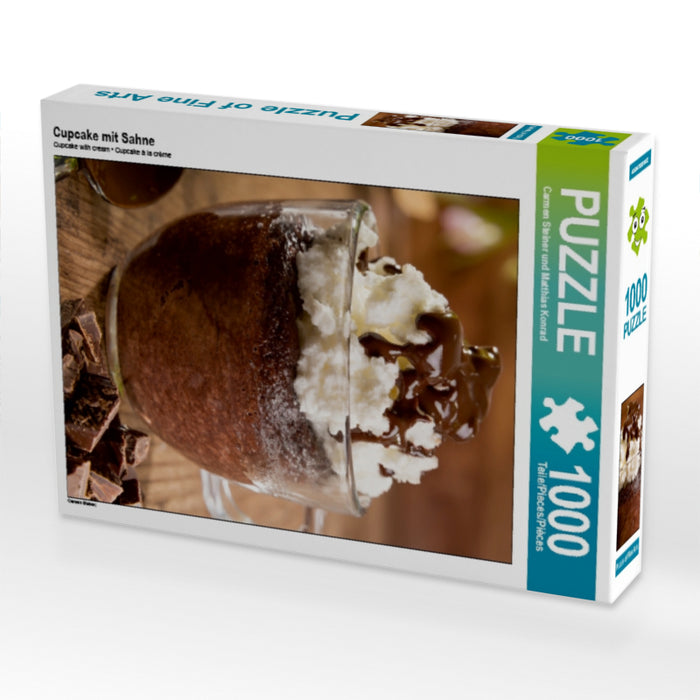 Cupcake with cream - CALVENDO photo puzzle 