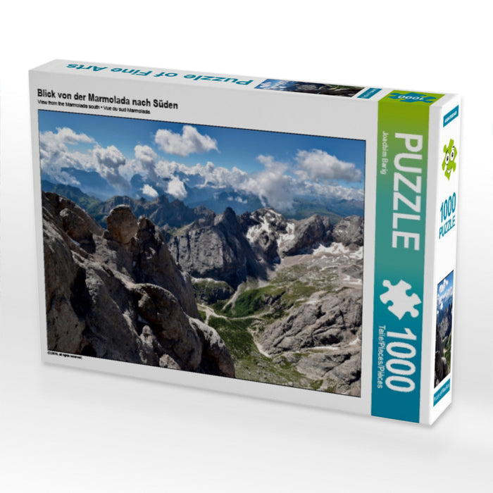 Blick von der Marmolada nach Süden 1000 Teile Puzzle quer - CALVENDO Foto-Puzzle'
