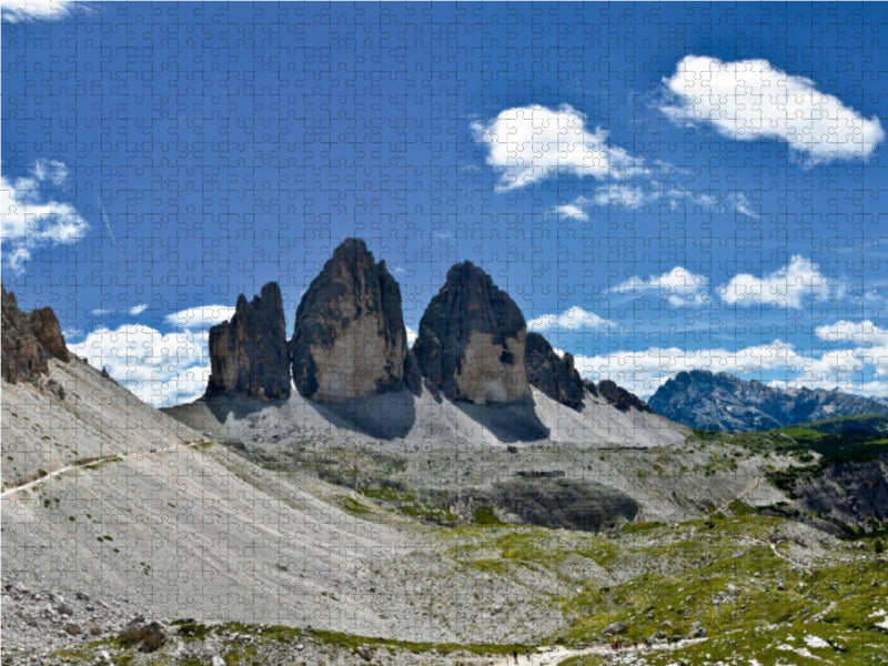 Drei Zinnen aus Richtung Norden 1000 Teile Puzzle quer - CALVENDO Foto-Puzzle'