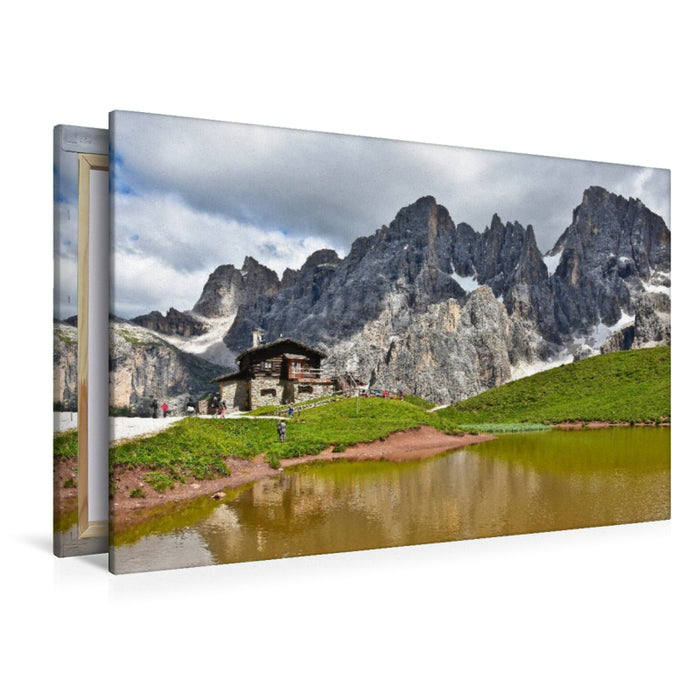 Premium Textil-Leinwand Baita Segantini vor Punta Rolle