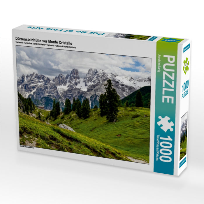 Dürrensteinhütte in front of Monte Cristallo - CALVENDO photo puzzle 