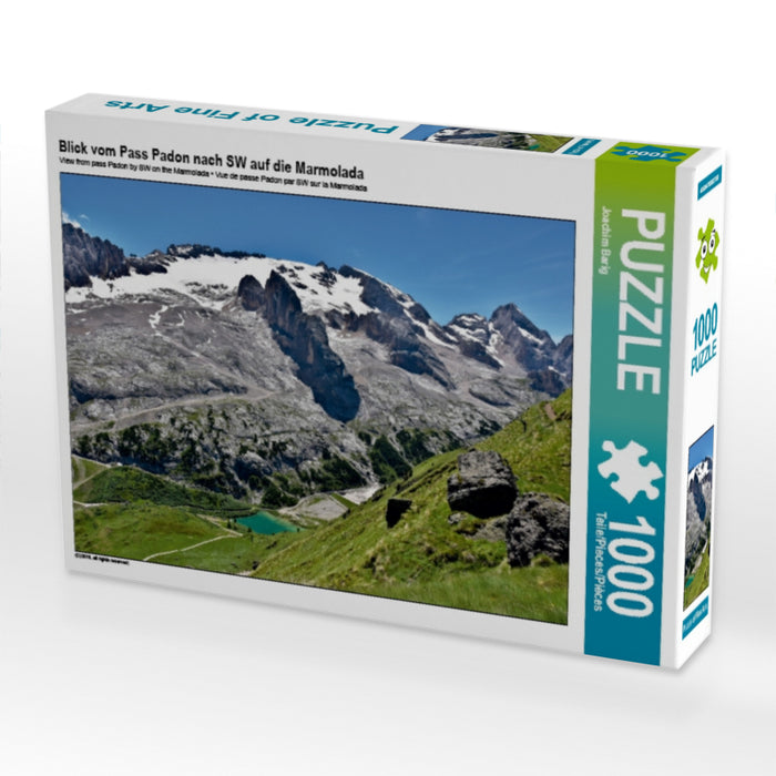 Blick vom Pass Padon nach SW auf die Marmolada 1000 Teile Puzzle quer - CALVENDO Foto-Puzzle'