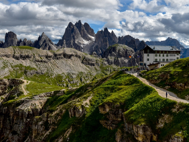 Auronzohütte vor Cadini-Gruppe 1000 Teile Puzzle quer - CALVENDO Foto-Puzzle'