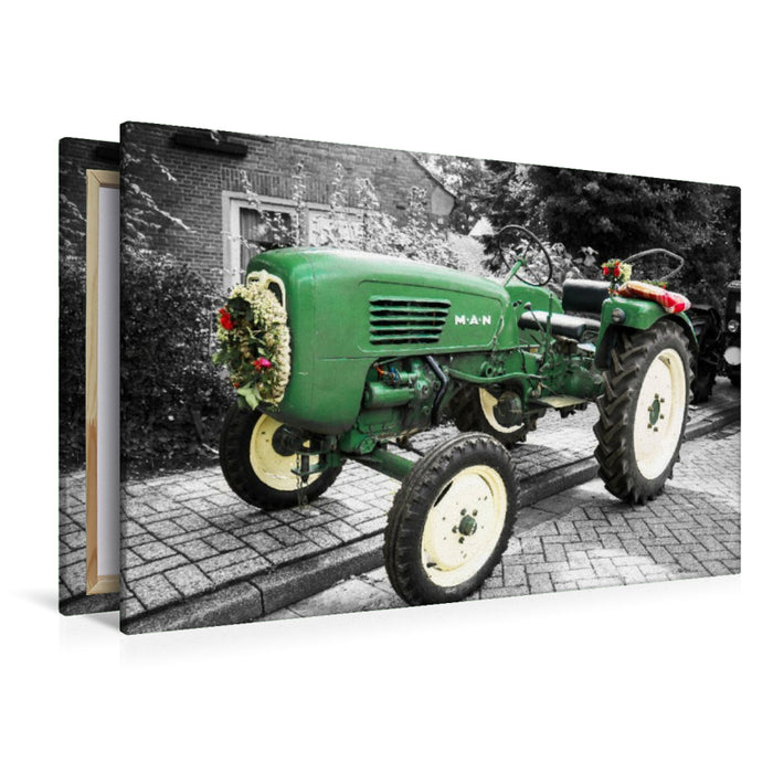 Premium Textil-Leinwand MAN
