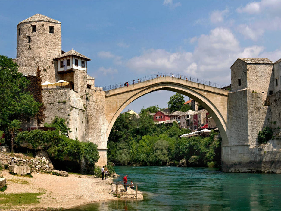 Stari most, die historische Brücke von Mostar, Herzegowina - CALVENDO Foto-Puzzle'