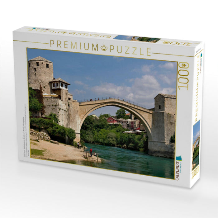 Stari most, die historische Brücke von Mostar, Herzegowina - CALVENDO Foto-Puzzle'