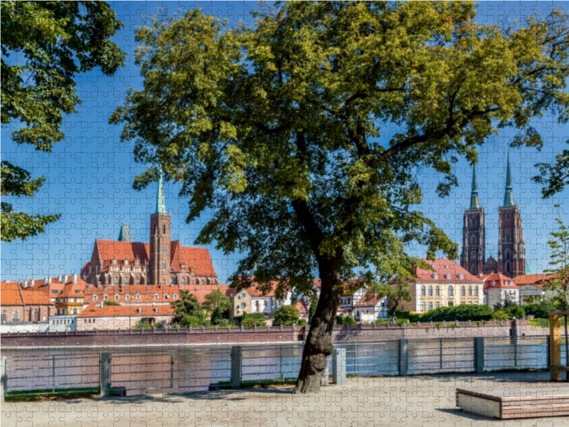 WRESLAU Cathedral Island with Kreuzkirche and Wroclaw Cathedral - CALVENDO photo puzzle 