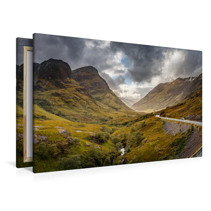 Premium Textil-Leinwand Glen Coe